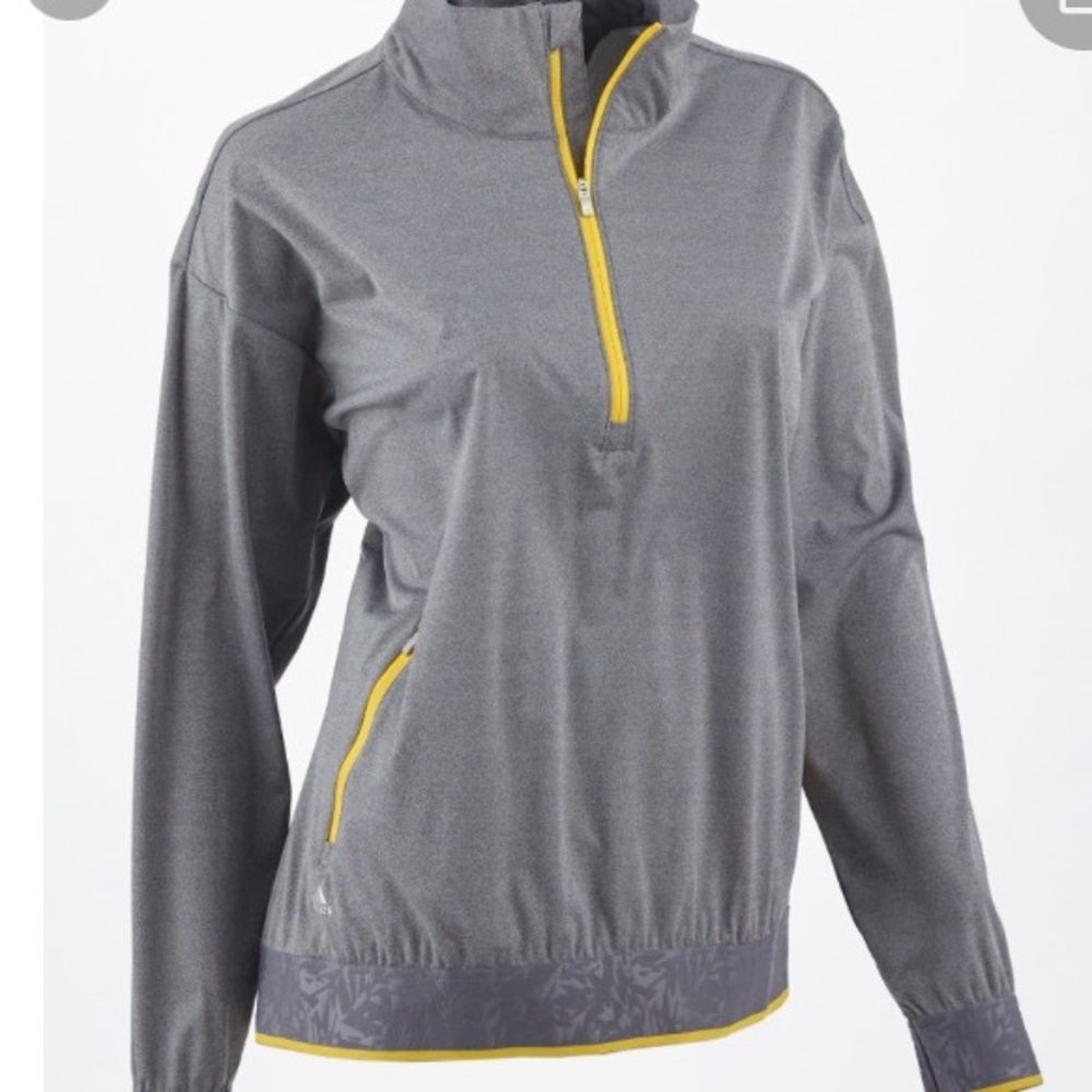 Adidas 1/4 zip pullover windbreaker size medium.